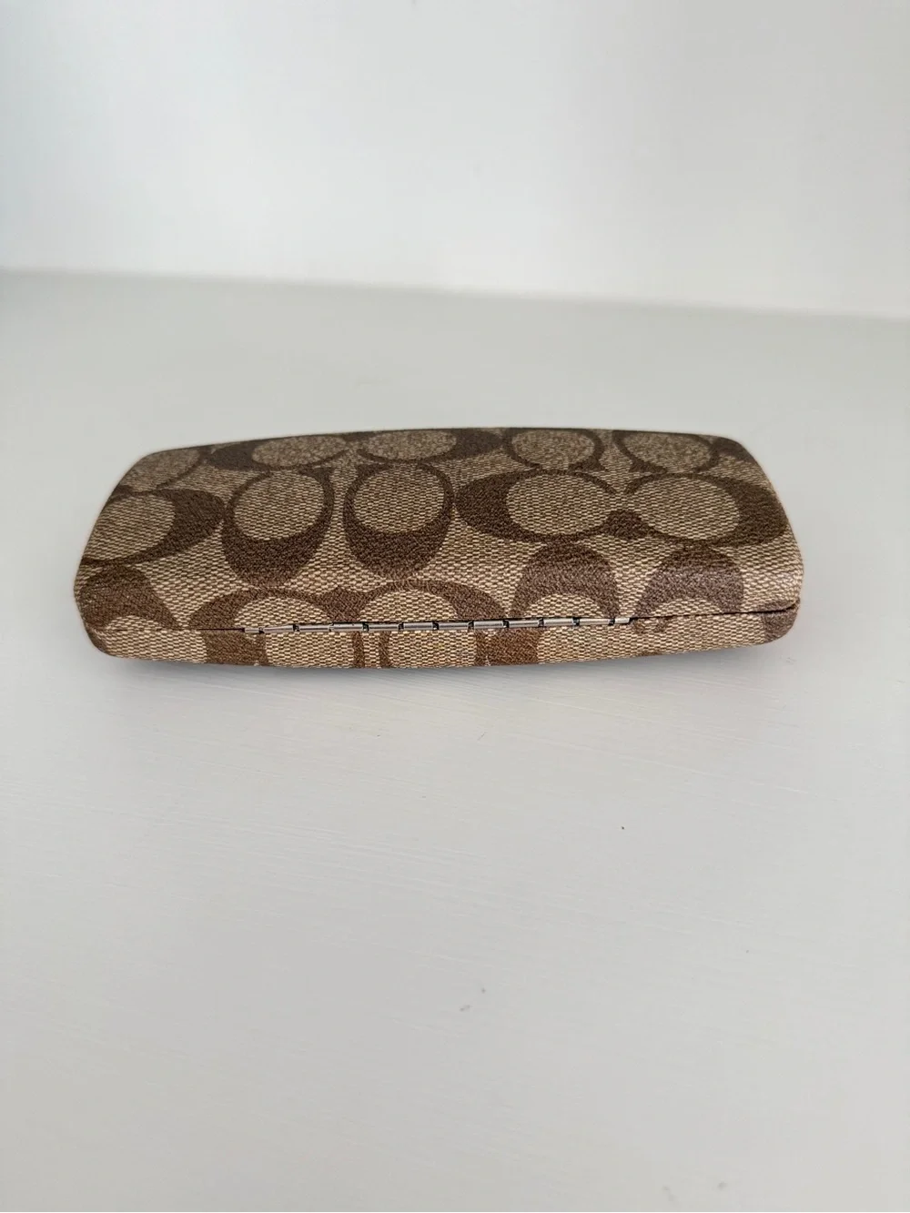 Coach Brown Signature Canvas Eyeglass Case